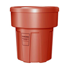 Trash Cans & Recycling Containers; Product Type: Trash Can; Type: Cortech Cobra Trash Can; Container Capacity: 30 Gallons; Container Shape: Round; Lid Type: No Lid; Container Material: Polyethylene; Color: Red; Material: Plastic