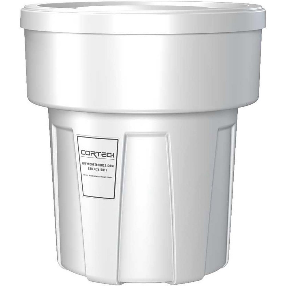 Trash Cans & Recycling Containers; Product Type: Trash Can; Type: Cortech Cobra Trash Can; Container Capacity: 30 Gallons; Container Shape: Round; Lid Type: No Lid; Container Material: Polyethylene; Color: White; Material: Plastic