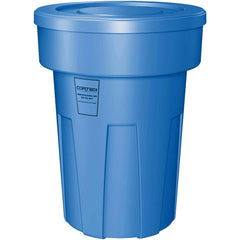 Trash Cans & Recycling Containers; Product Type: Trash Can; Type: Cortech Cobra Trash Can; Container Capacity: 50 Gallons; Container Shape: Round; Lid Type: No Lid; Container Material: Polyethylene; Color: Blue; Material: Plastic