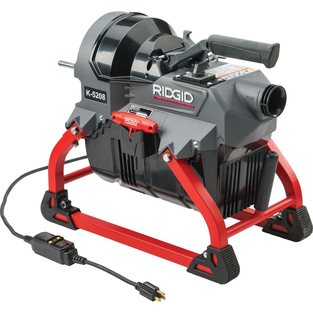 Electric & Gas Drain Cleaning Machines; Machine Type: Sectional; For Use With: Drain Lines; For Minimum Pipe Size: 2 in; For Maximum Pipe Size: 8 in; Overall Length: 48.00 in; Overall Width: 32 in; Overall Depth: 33 in; Cable Length: 105.000