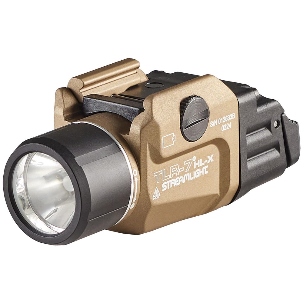 Weapon-Mounted Flashlights; For Use With: Most railed handguns; Bulb Type: LED; Lumens: 1000; Laser Sight: No Laser Sight; Battery Chemistry: Lithium-ion; Batteries Included: Yes