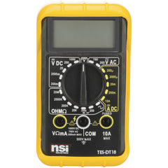 Multimeters; Multimeter Type: Digital; Measures: Amps, DC Voltage, Continuity, AC Voltage, Diode Test; Maximum AC Current (mA): 200; Maximum DC Current (A): 1000; Maximum AC Current (A): 750