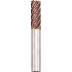 Corner Radius End Mill: 16.00 mm Dia, 40.00 mm LOC, 1.00 mm Radius, 7 Flute, Solid Carbide