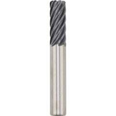 Corner Radius End Mill: 16.00 mm Dia, 40.00 mm LOC, 3.00 mm Radius, 7 Flute, Solid Carbide