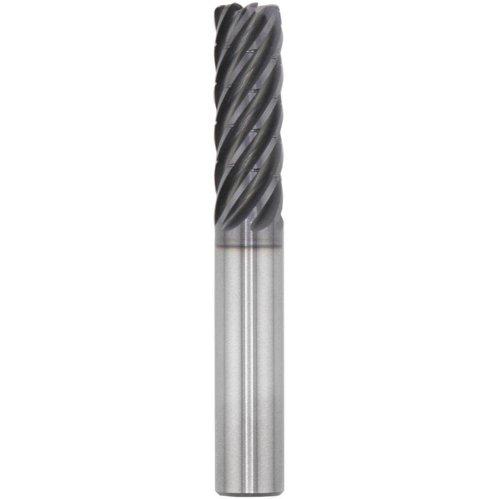 Corner Radius End Mill: 16.00 mm Dia, 40.00 mm LOC, 0.50 mm Radius, 7 Flute, Solid Carbide