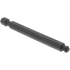 Power Screwdriver Bit: Ball End Hex Bit, 3/16" Hex