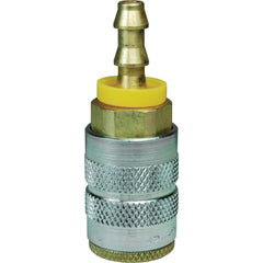 Pneumatic Hose Fittings & Couplings; Fitting Type: Air Hose; Type: Coupler; Coupling Type: Coupler; Interchange Type: Industrial; Thread Type: Push-Lok Hose Barb; Coupler Size: 0.25; Material: Brass; Thread Standard: Non-Threaded