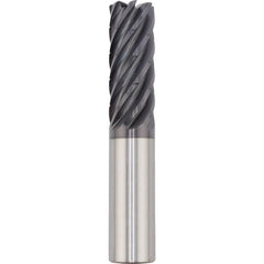 Corner Radius End Mill: 3/4" Dia, 3" LOC, 0.0300" Radius, 7 Flute, Solid Carbide