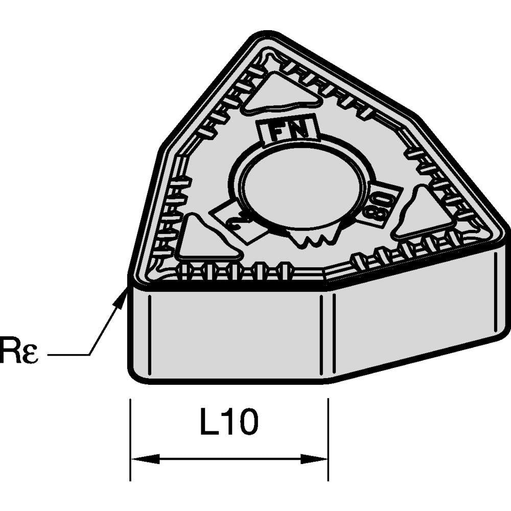Turning Insert: WNMG433FM KCP25C, Carbide