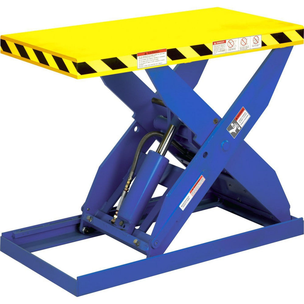 Stationary Lift Tables; Overall Length: 64.00 in; Lift Mechanism: Hydraulic; Overall Height: 55 in; Body Material: Steel; Load Capacity: 2000 lb