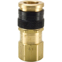 Pneumatic Hose Coupling: 1/2-14" Thread, 3/8" Body Dia, Industrial Interchange