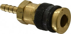 Pneumatic Hose Coupling: 1/4" Body Dia, Industrial Interchange