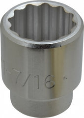 Hand Socket: 3/4" Drive, 1-7/16" Socket, 12-Point