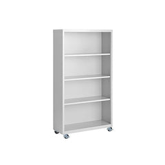 Bookcases; Overall Height: 55; Overall Width: 36; Overall Depth: 13; Material: Steel; Color: Leaf Green; Shelf Weight Capacity: 160