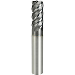 Corner Radius End Mill: 20 mm Dia, 44.00 mm LOC, 6.00 mm Radius, 5 Flute, Solid Carbide