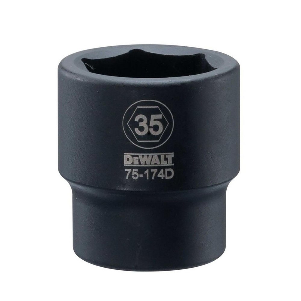 Impact Socket: 3/4" Drive, 35 mm Socket, Hex Drive