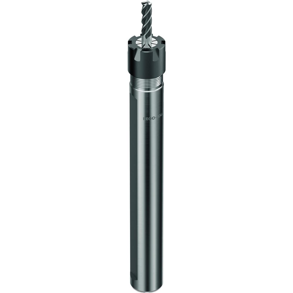 Collet Chuck: 1.00 to 17.00 mm Capacity, ER Collet, 22.62 mm Shank Dia, Straight Shank