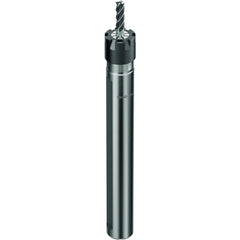 Collet Chuck: 1.00 to 17.00 mm Capacity, ER Collet, 22.62 mm Shank Dia, Straight Shank