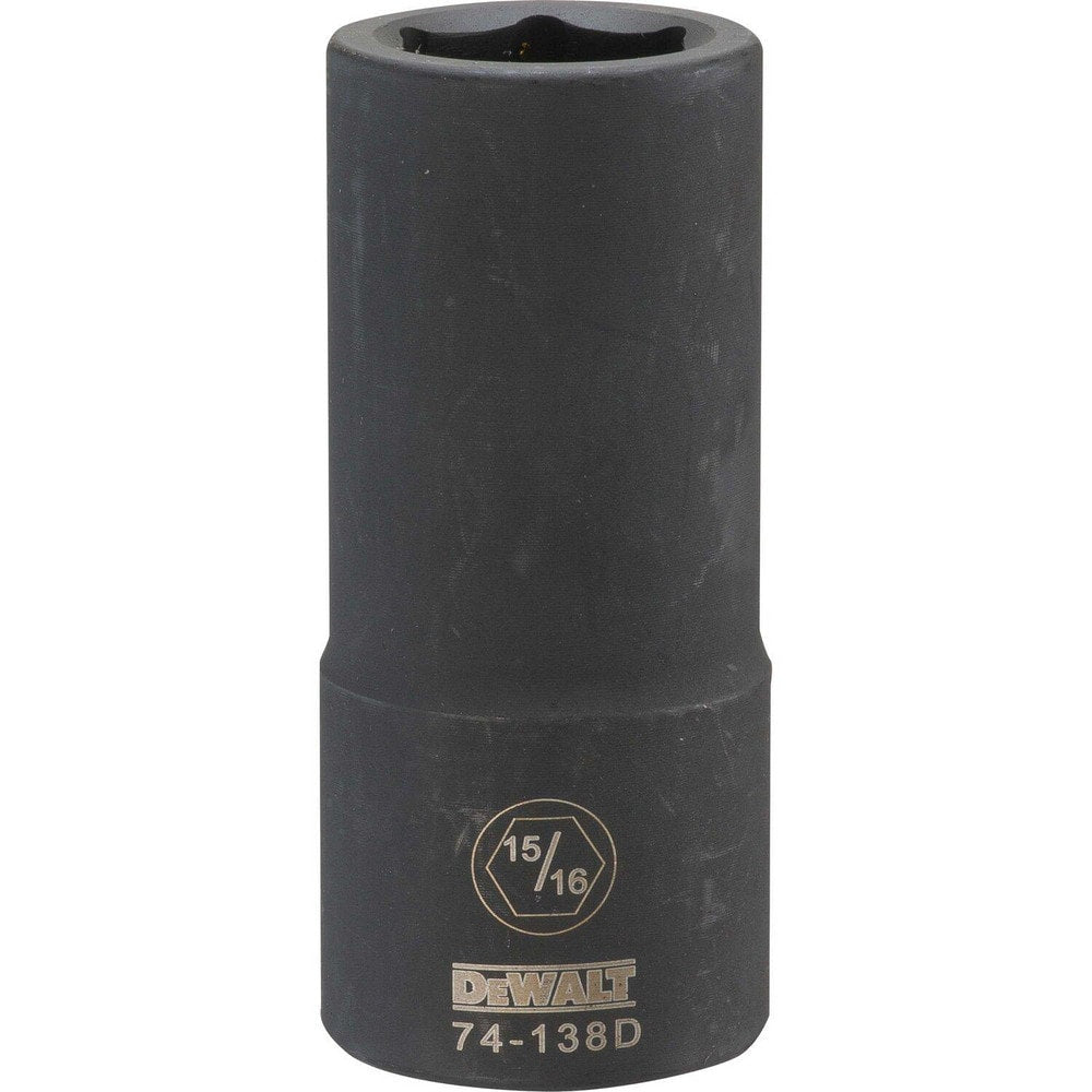 Impact Socket: 3/4" Drive, 15/16" Socket, Hex Drive