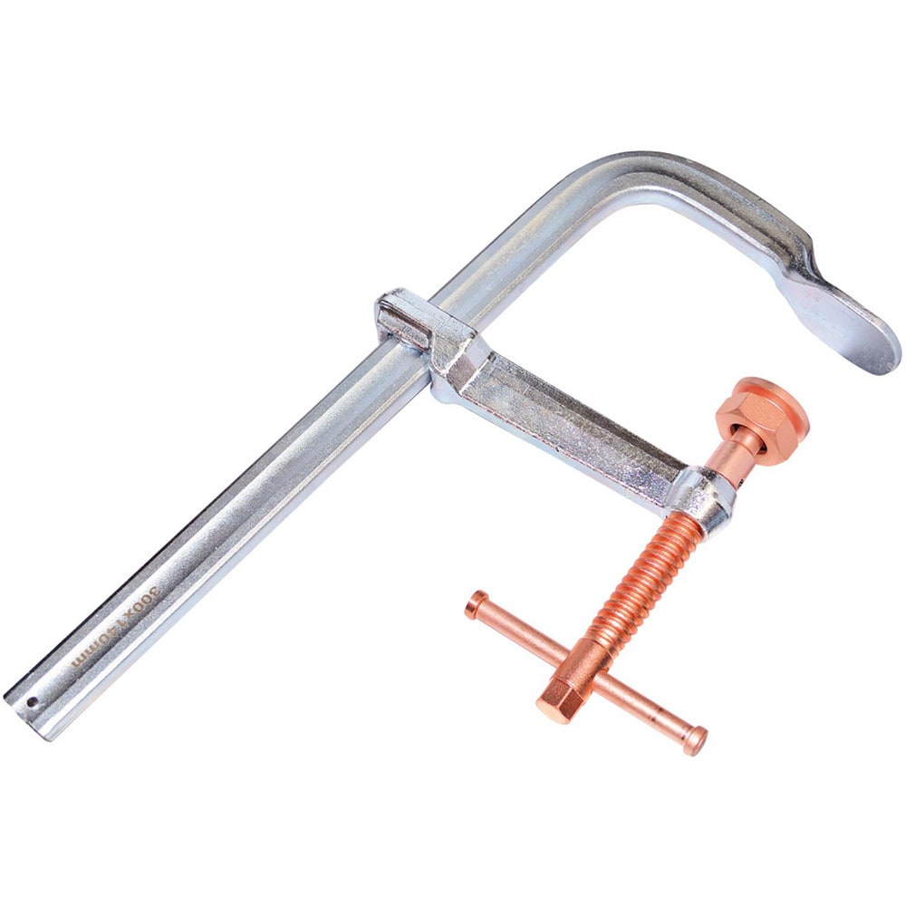 Sliding Arm Bar Clamp: 12.0000" Max Capacity, 5.5000" Throat Depth