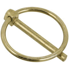 Lynch Pins; Pin Diameter: 0.2500; Usable Length: 1.25; Overall Length: 1.56; Pin Material: Carbon Steel; Pin Finish: Zinc Yellow; Shaft Length: 1.5625; Ring Material: Carbon Steel; Ring Finish: Zinc Yellow