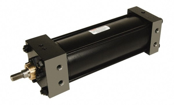 Double Acting Rodless Air Cylinder: 2-1/2" Bore, 10" Stroke, 250 psi Max, 3/8 NPTF Port, Head Rectangular Flange Mount