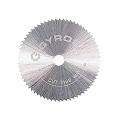 Wet & Dry Cut Saw Blade: 1" Dia, 1/8" Arbor Hole, 68 Teeth