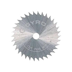 Wet & Dry Cut Saw Blade: 1" Dia, 1/8" Arbor Hole, 34 Teeth