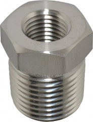 1/2 x 1/4" 316 Stainless Steel Pipe Hex Bushing