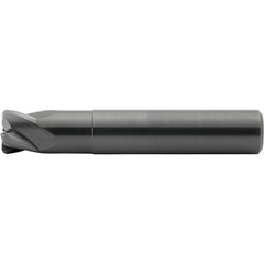 Corner Radius End Mill: 10 mm Dia, 7.50 mm LOC, 1.00 mm Radius, 4 Flute, Ceramic