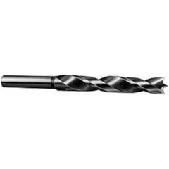 Brad-Point Drill Bits; Drill Bit Size: 0.1875 in; Tool Material: High-Speed Steel; Coated: Coated; Coating: Bright/Uncoated