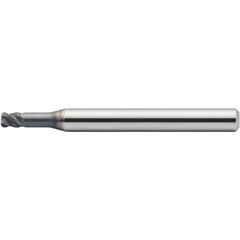 Corner Radius End Mill: 12 mm Dia, 18.00 mm LOC, 2.00 mm Radius, 4 Flute, Solid Carbide