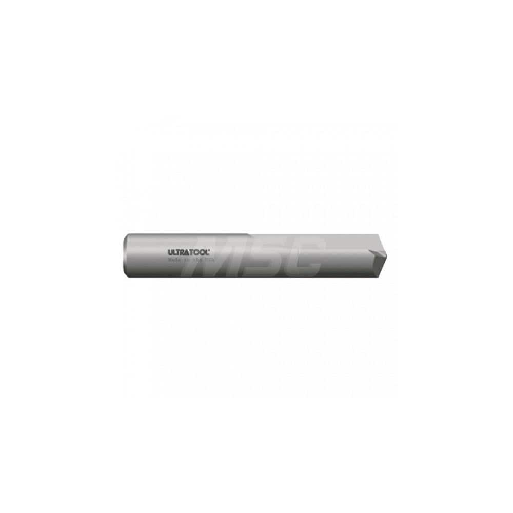 Straight-Flute Drill Bit: 3/16" Dia, 135 deg Point