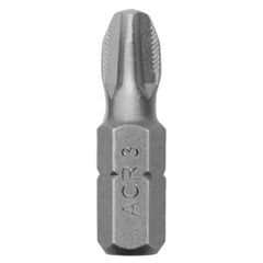 Phillips Screwdriver Bits; Point Size: #3; Drive Size: 1/4; Overall Length (Inch): 1