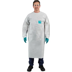 Disposable & Chemical-Resistant Apron:  Size  X-Large,  74" Length,  0.1600 mil Thick,  White