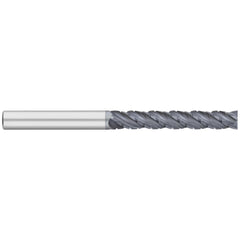 Corner Radius End Mill: 1" Dia, 4-1/4" LOC, 0.0600" Radius, 4 Flute, Solid Carbide