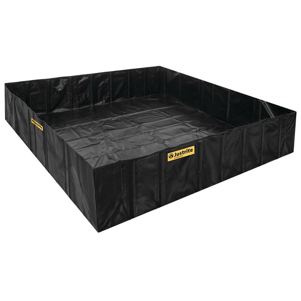 Collapsible Berms & Pools; Type: Spill Berm; Material: PVC Coated Fabric; Width (Feet): 56; Pool Color: Black