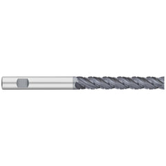 Corner Radius End Mill: 1" Dia, 3" LOC, 0.0600" Radius, 4 Flute, Solid Carbide