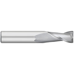 Corner Radius End Mill: 3/16" Dia, 3/8" LOC, 0.50 mm Radius, 2 Flute, Solid Carbide