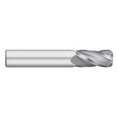 Corner Radius End Mill: 5/16" Dia, 13/16" LOC, 0.0450" Radius, 4 Flute, Solid Carbide