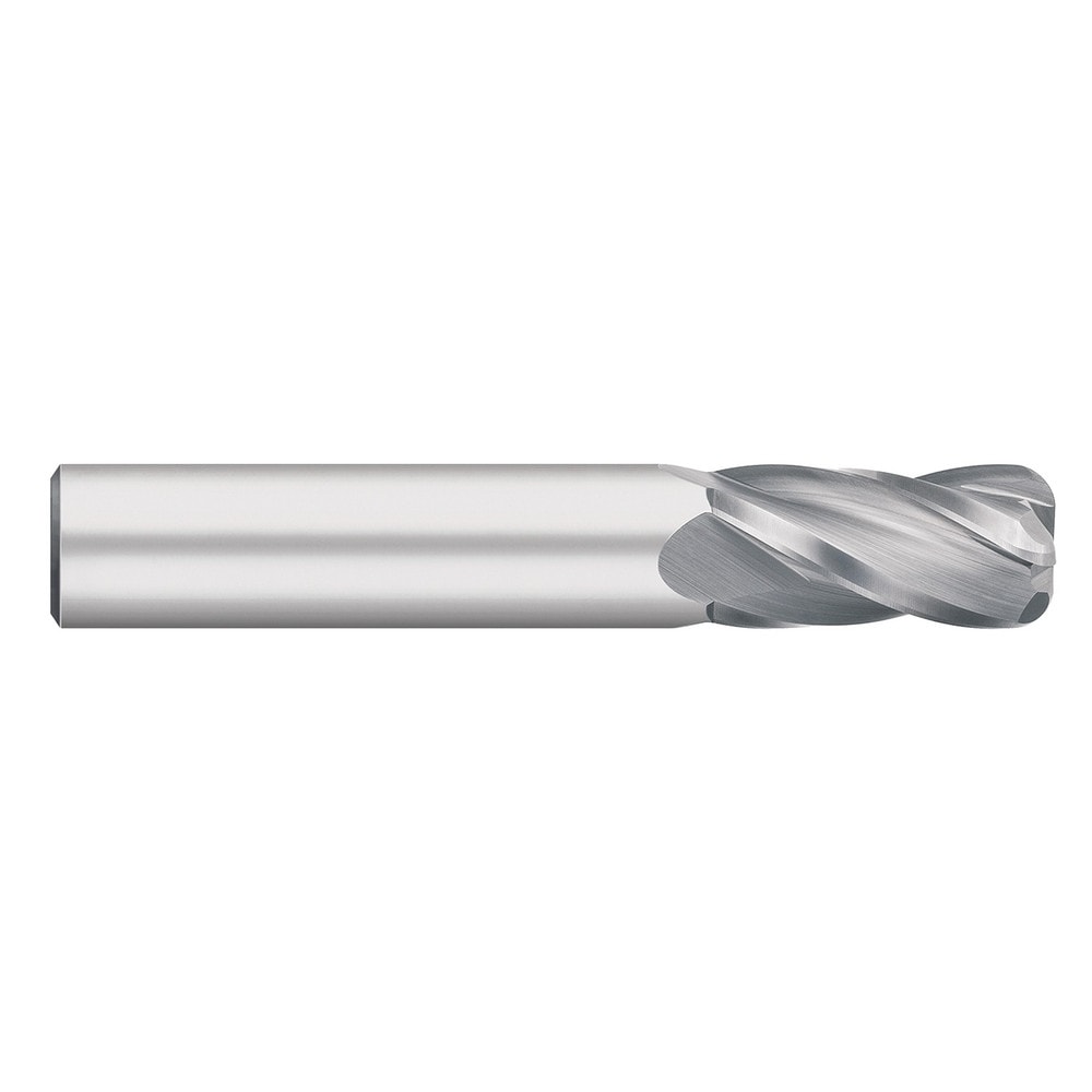 Corner Radius End Mill: 3/4" Dia, 1-1/2" LOC, 0.0450" Radius, 4 Flute, Solid Carbide