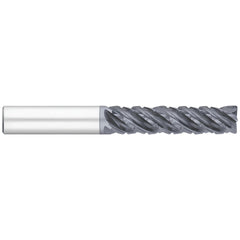 Corner Radius End Mill: 1/4" Dia, 1-1/8" LOC, 0.0150" Radius, 5 Flute, Solid Carbide