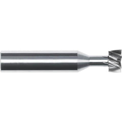 Woodruff Keyseat Cutter: 5/8" Cut Dia, 1/4" Cut Width, 5/8" Shank Dia, Straight Tooth