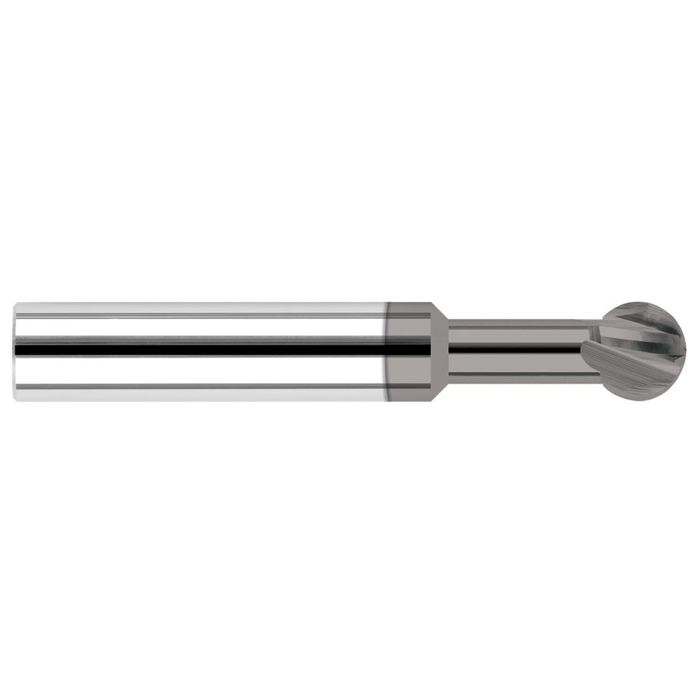 Undercutting End Mills; Mill Diameter (Decimal Inch): 0.3750; Mill Diameter (Inch): 3/8; Length Of Cut (Decimal Inch - 4 Decimals): 0.3200; Overall Length (Inch): 2-1/2; Radius: 0.1875; Number Of Flutes: 4; Neck Length (Decimal Inch): 0.3750; Neck Diamete