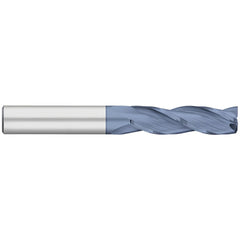 Corner Radius End Mill: 1/8" Dia, 3/4" LOC, 0.50 mm Radius, 3 Flute, Solid Carbide