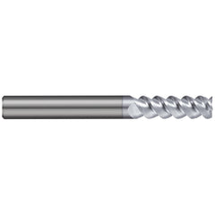 Square End Mill: 1/8" Dia, 3/8" LOC, 3 Flute, Solid Carbide