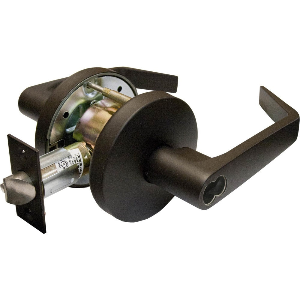 Lever Locksets; Lockset Type: Cylindrical Lock; Key Type: Less Core; Back Set: 2-3/4; Cylinder Type: Less Core; Material: Zinc; Door Thickness: 1 3/8 - 1 3/4; Finish: Oil-Rubbed Bronze