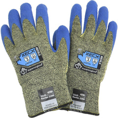 Cut & Puncture Resistant Gloves; LVL A5 BLU/GRY SML 1PR CR LATEX KEVLAR GLOVE