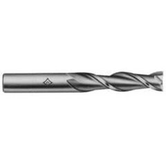 Square End Mill: 7/16" Dia, 1-3/4" LOC, 2 Flute, High Speed Steel