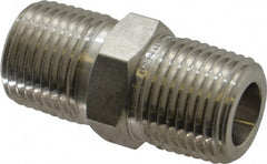 1/2" 316 Stainless Steel Pipe Hex Nipple